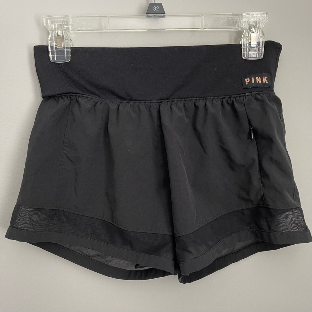 VS PINK Ultimate Black Sheer Shorts XS